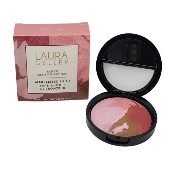 Laura Geller Marbleized Blush-N-Bronze in Rose Bronze - Picture 2 of 10